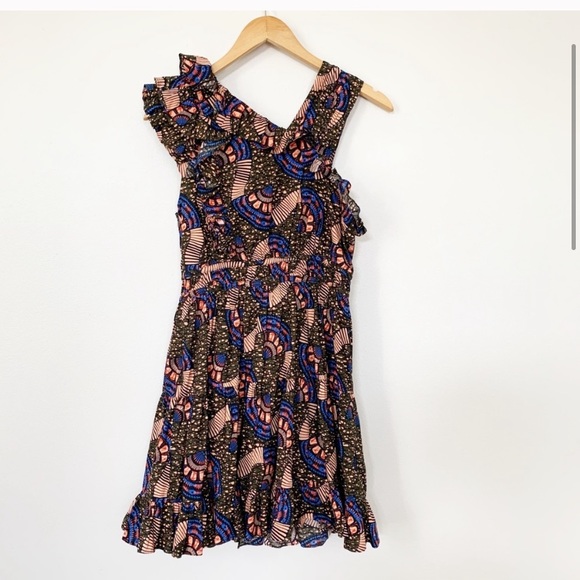 NWT Ulla Johnson Iliana Poplin Ruffle Mini Dress - Picture 5 of 9